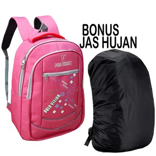 Jual Tas Sekolah Anak Perempuan SD Tas Ransel Wanita SMP Tas Gendong ...