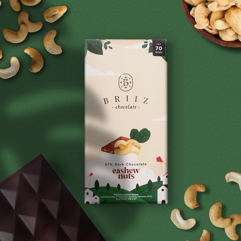 

Briiz - Premium Cashew Nuts Dark Chocolate
