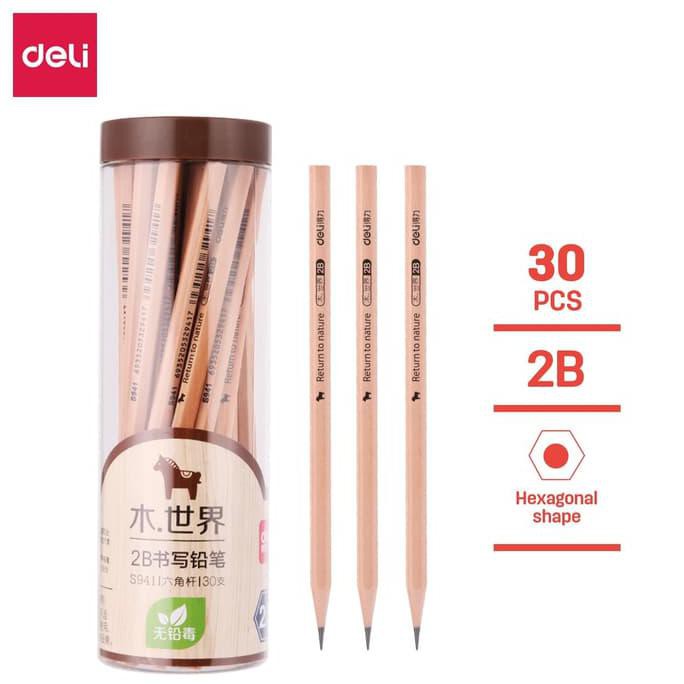 

Deli S941-2B Pensil Kayu 30 Pcs/Tube Standar Ujian Nasional Komputer TERLENGKAP