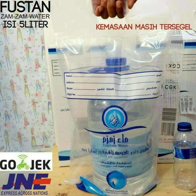 

zam zam water 5 liter original air zamzam gift hajj oleh oleh haji