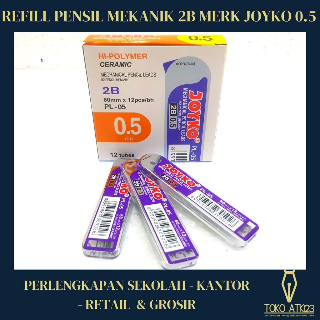 Isi Pensil Mekanik Joyko / Refill Mechanic Pencil / 0.5