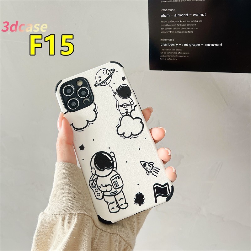 Case Pelindung Kamera Shockproof Untuk Samsung A32 A52 A72 A12 A20S A02S A50 A10S J7 Prime A51 A10 A125 A30 A50S A30S A20 M40S M10 M10S A205 M02S A025 F02S A305 M12 F12 A15 A15S A54 A7 A5S A12 A9 A5 A53 A33 2020 Tide Brand NASA Astronaut Soft Case