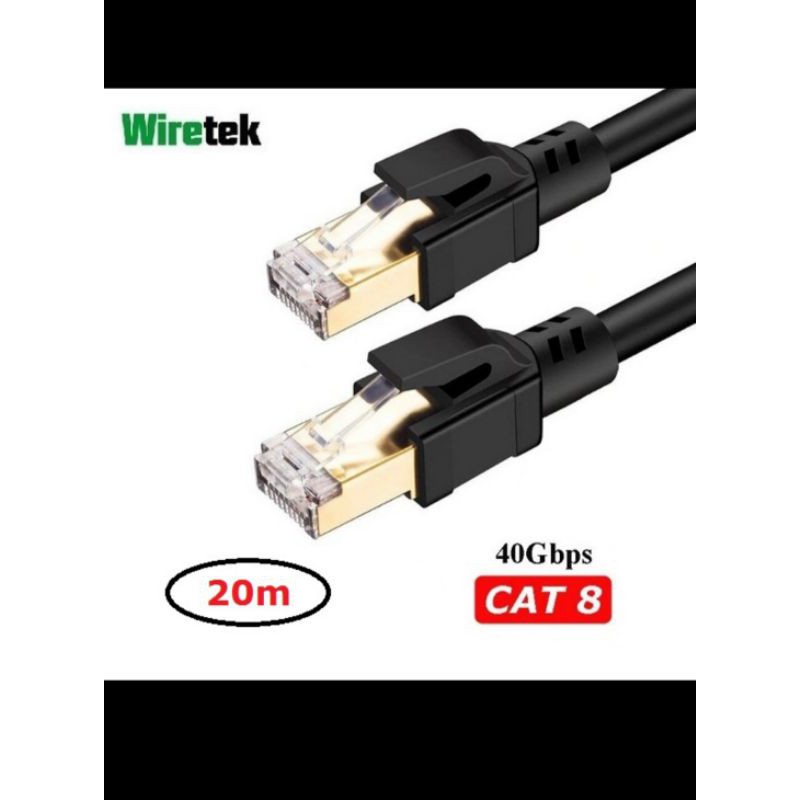 LAN CAT 8 Gigabit Ethernet Network Cable 20 Meter Wiretek