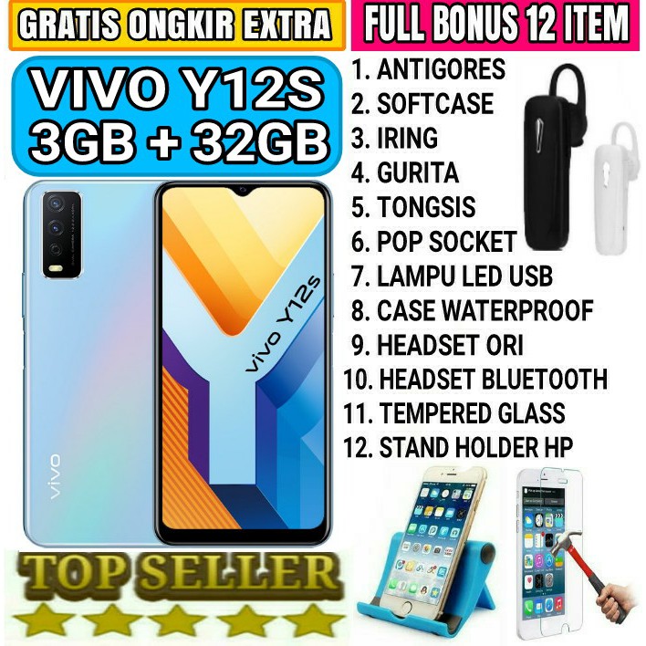 Vivo Y12 S Y12s 3 32 Garansi Resmi Shopee Indonesia