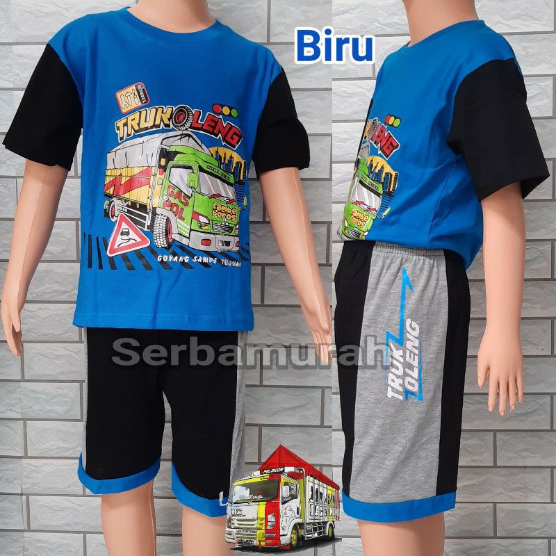 harga grosir!!! setelan truk oleng setelan baju anak 1 -7 tahun