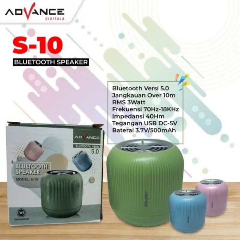 Speaker bluetooth portable Advance S-10