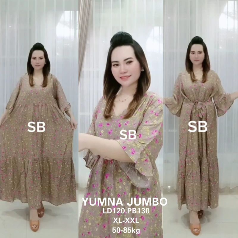 DRESS BALI YUMNA BAJU BIG SIZE_BAJU JUMBO_DRESS JUMBO XXL