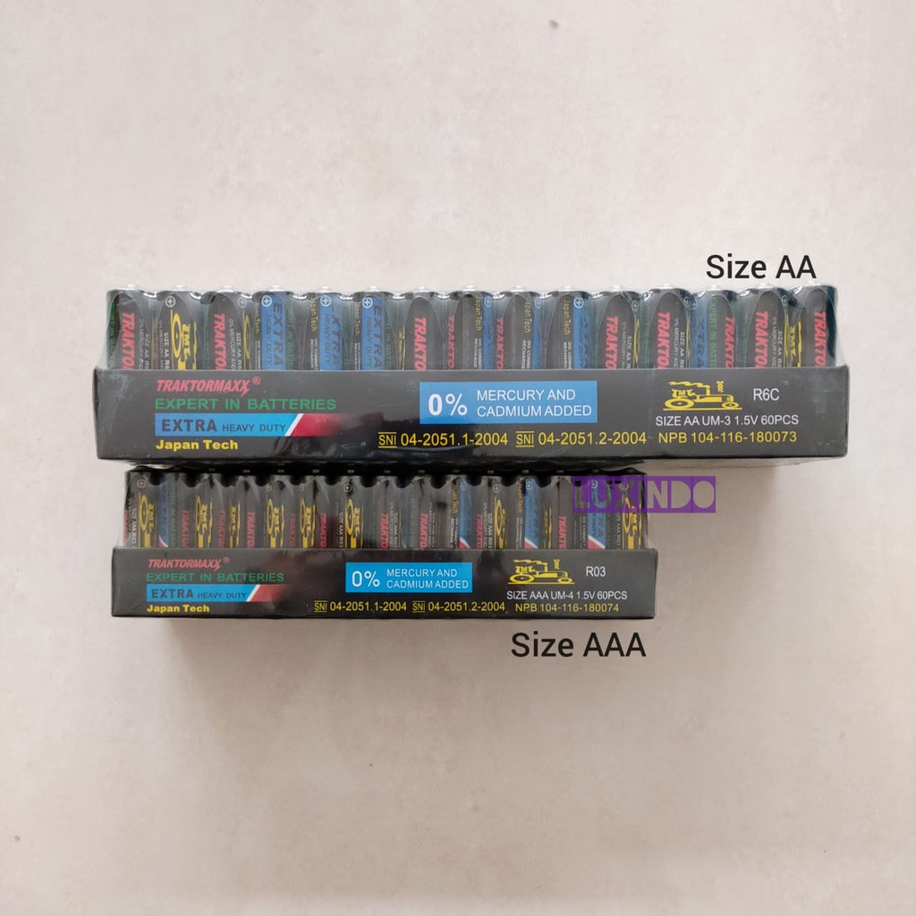 Baterai/Battery/Batere Traktormaxx AA|AAA (isi 60 pcs) Promoo