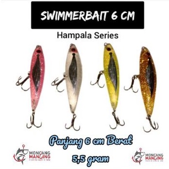 UMPAN CASTING UL SWIMMER BAIT 6 CM 5,5 GRAM... UMPAN PANCING HAMPALA