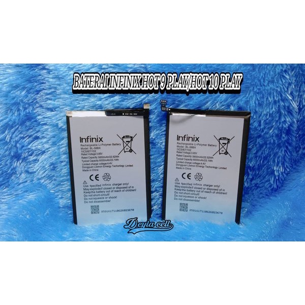 Battery Batere Batre Baterai Infinix hot 9 play X680 BL-58BX BL58BX BL 58BX