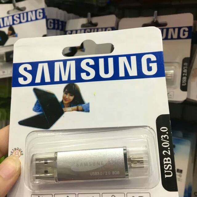 Flashdisk OTG + usb samsung 8gb / FLASHDISK SAMSUNG OTG 2GB / 4GB / 8GB / 16GB / 32GB / 64G