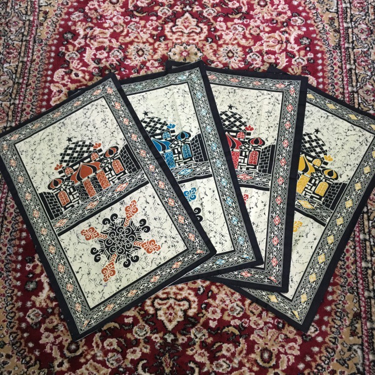 Grosir Sajadah Batik Warna Kecil/Anak/Midi/Muka Travel 2 Lapis- Sajadah Batik Jogja