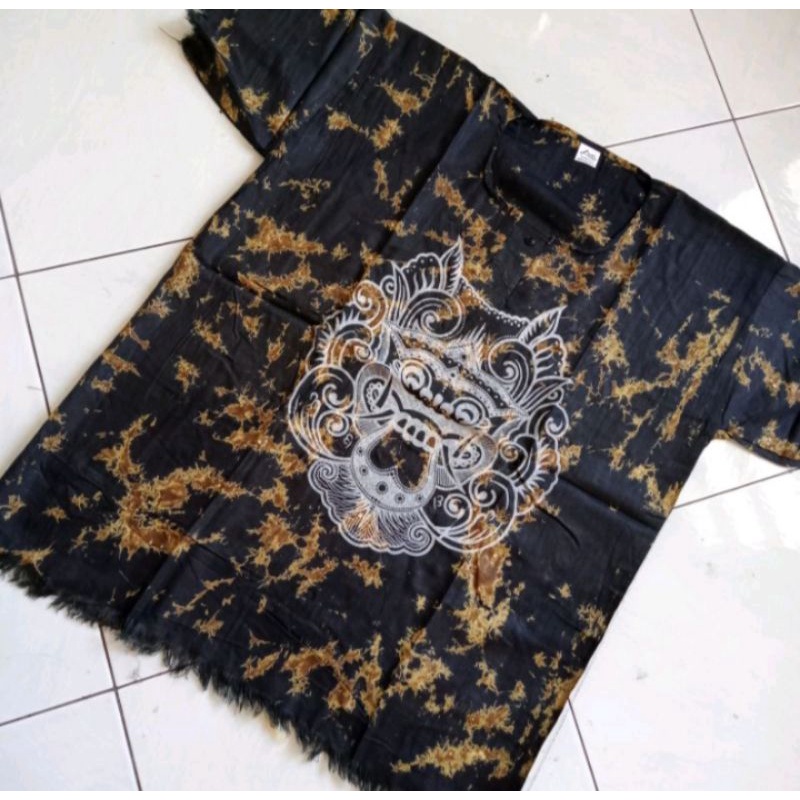 kaos barong bali hitam