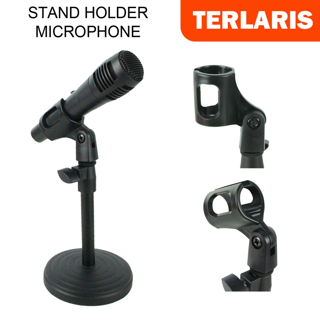 STAND HOLDER MICROPHONE/STAND MEJA UNTUK ACARA RESMI/TIANG MICROPHONE/TIANG MICROPHONE