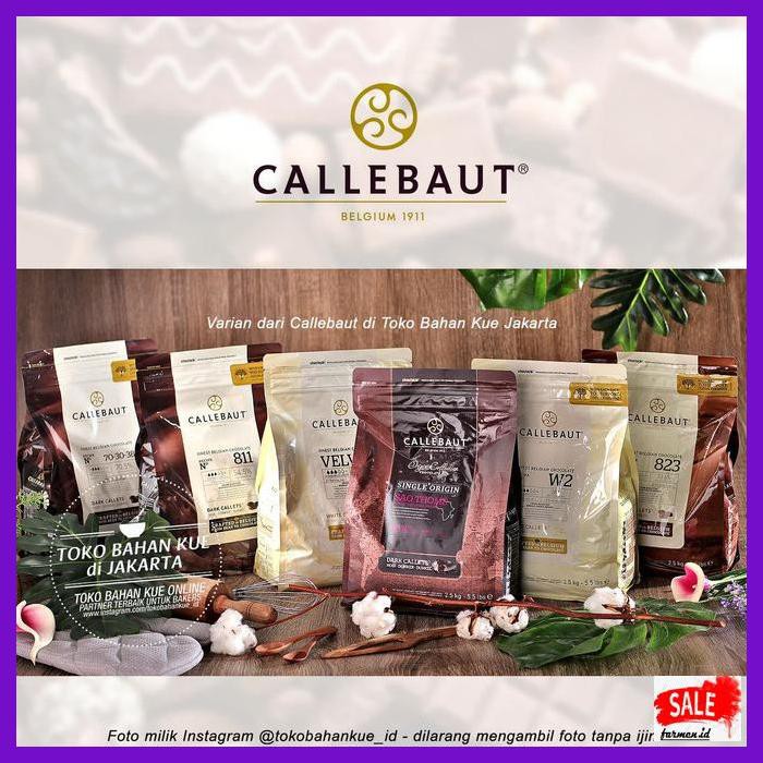 

SAKMACOKLAT- COKELAT COUVERTURE CALLEBAUT DARK CALLETS CHOCOLATE IMPORT 54,5% 2,5KG -MAKANAN-