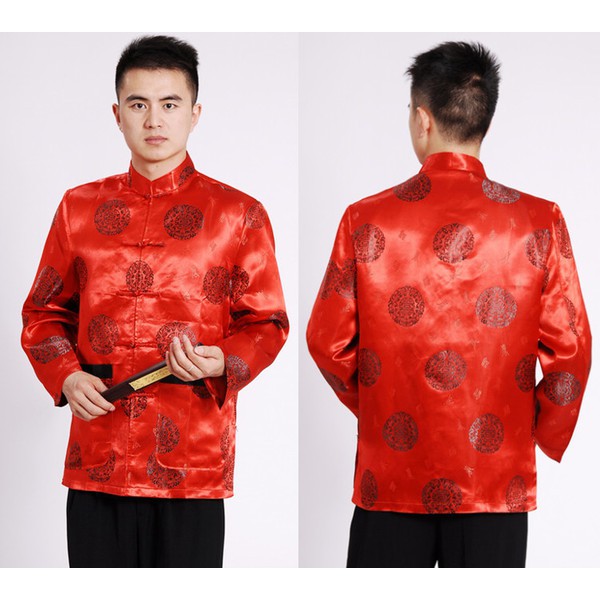  Cheongsam Pria  Barang Pernikahan Sangjit Shuang Xi 