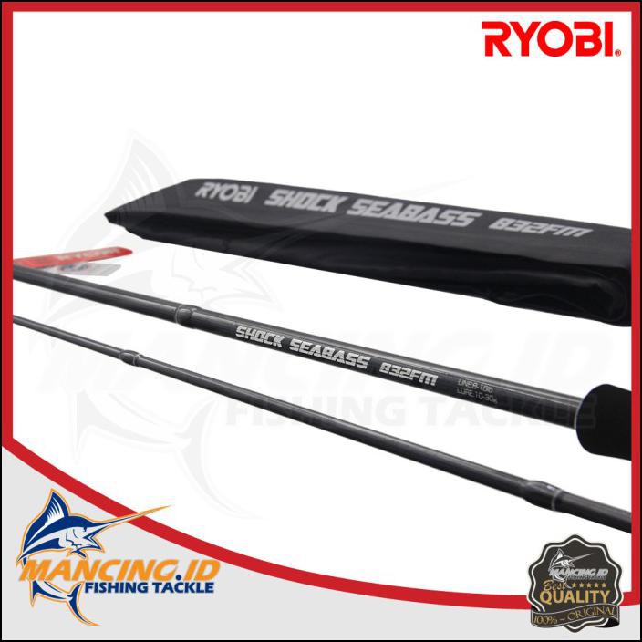 JORAN PANCING RYOBI SHOCK SEABASS 902FM (FUJI) FISHING ROD SPINNING