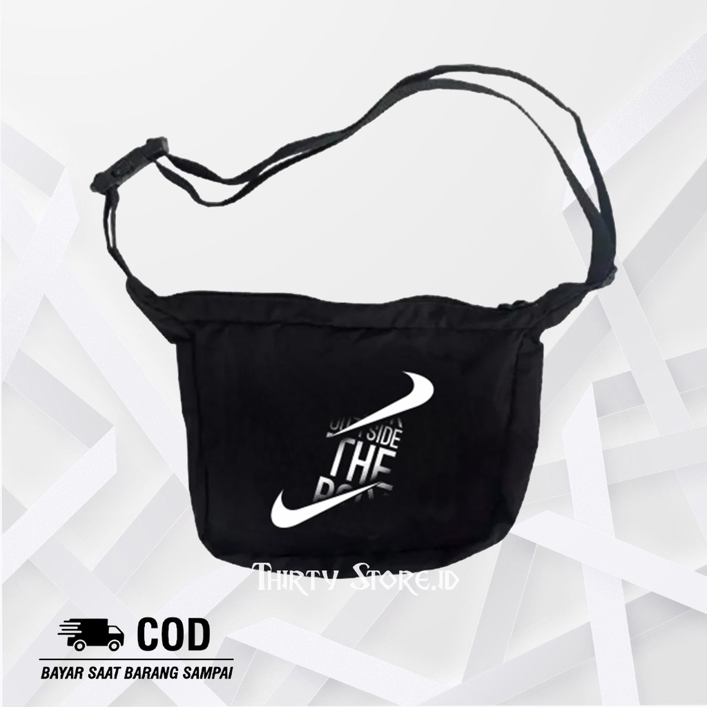 Sling Bag New Nike Side Slingbag Pria Wanita / Tas Selempang New Slempang Semi Canvas | Thirtystore.Id
