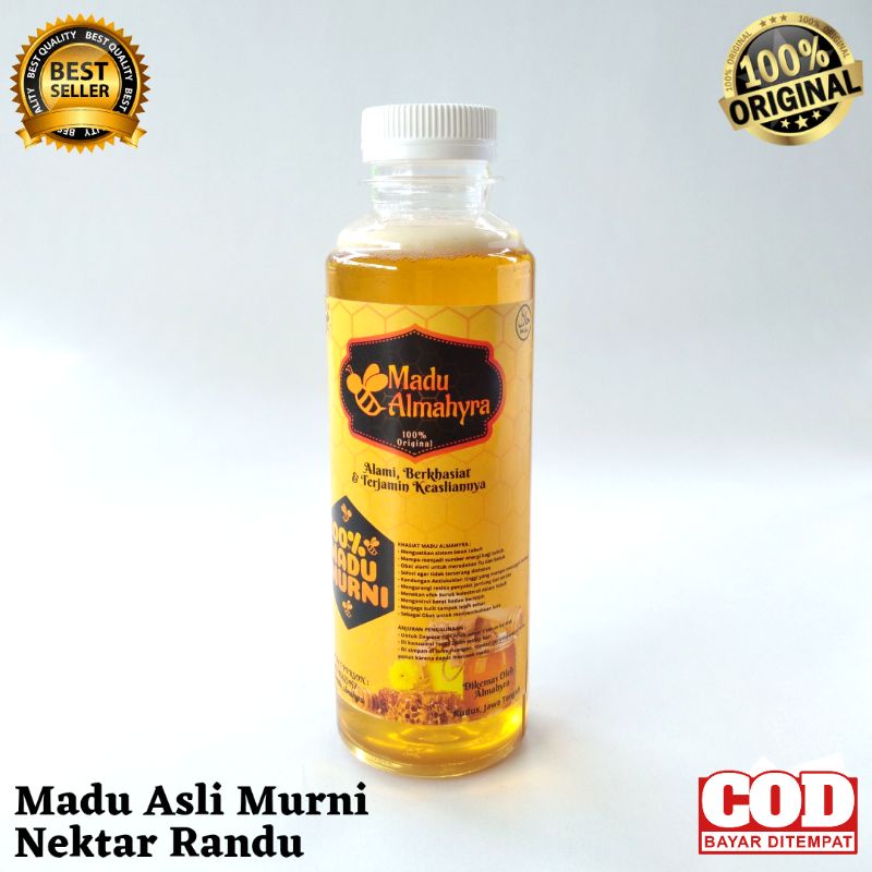 

Madu Murni Randu 250 ml / 350 Gram . 100% Asli . Pure Raw Honey Almahyra . Tanpa Proses Tanpa Campuran Apapun . Kudus Jawa Barat Tengah Timur .