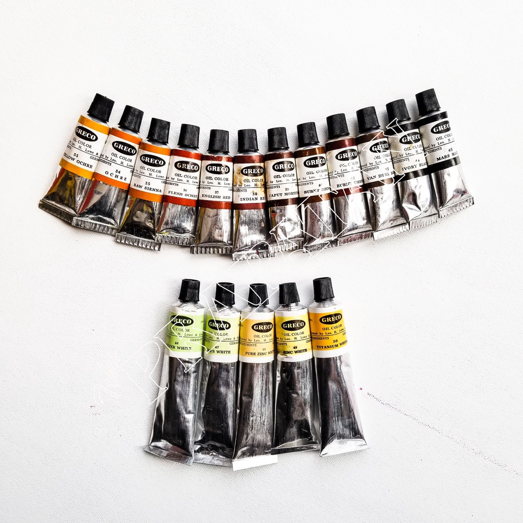 

Cat Minyak Greco 21ml (Kategori 3) Greco Oil Color