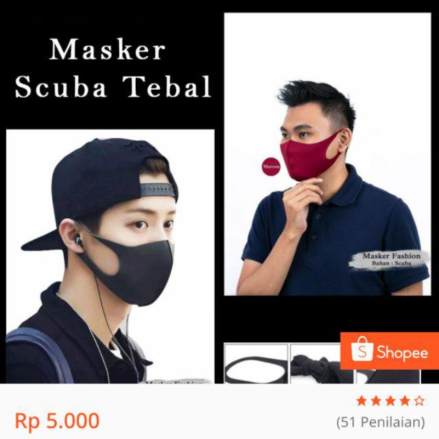 Masker Scuba Korea Tebal Gramasi 250-300