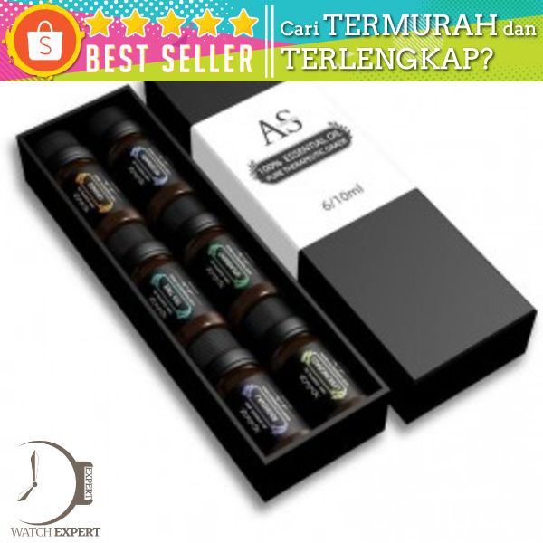 AS Pure Essential Fragrance Oils Aromatherapy Diffusers 10ml 6 PCS - TSLM4