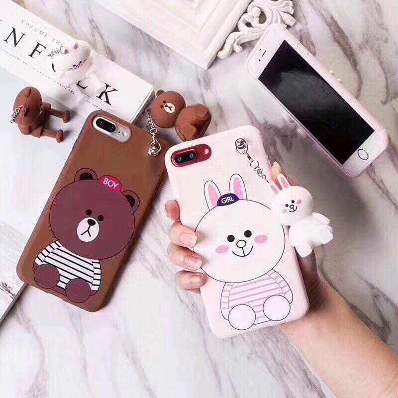 SOFTCASE SOFT CASE SILIKON CASING MOTIF + GANTUNGAN BONEKA SAMSUNG J3 PRO / NOTE 8