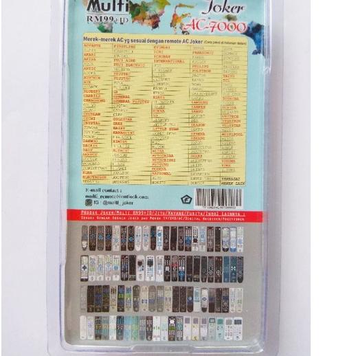 ☝ REMOT/REMOTE AC AKIRA / AQUA / AKARI/ARTIC/ADVANTE/AUHTECH/AVANTE/CRYSTAL/ELBA/KIRIN MULTI/UNIVERS