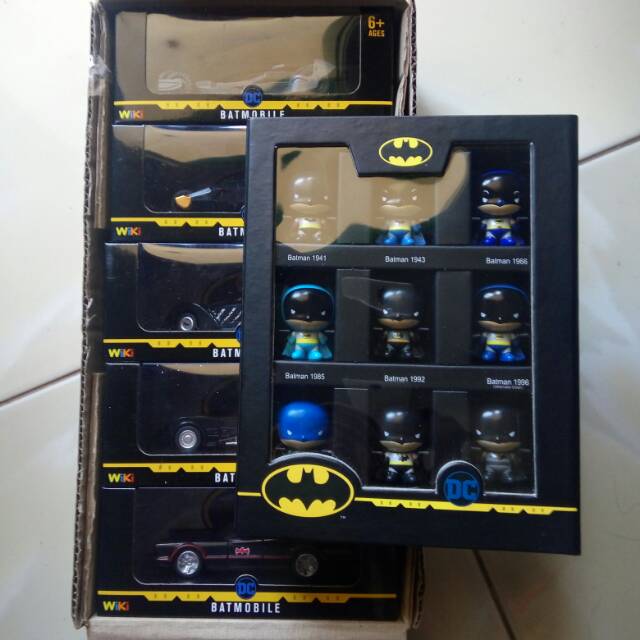 Paket Batman Indomaret Super Komplit Batman Chibi 9pcs dan Batmobile 5pcs