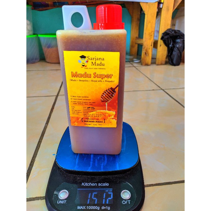 

Madu Super Beepolen, Royal Jelly, dan Propolis 1 Liter / Madu Promil - Madu Murni 100% Asli