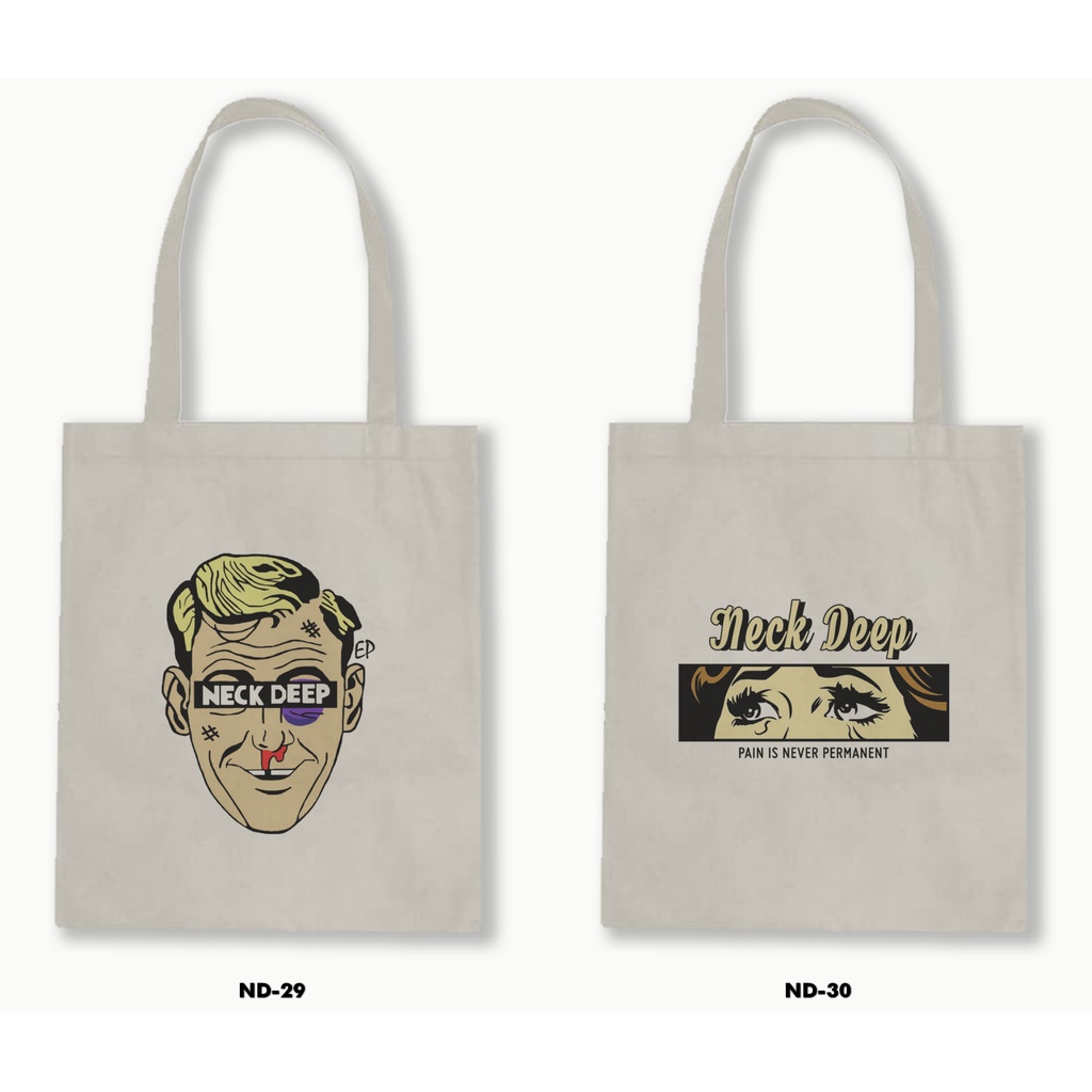 TOTE BAG RESLETING - NECK DEEP 02