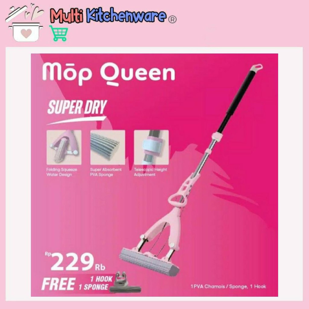 MopQueen Mop Queen Pel Lantai Stein Steincookware Sponge Chamois