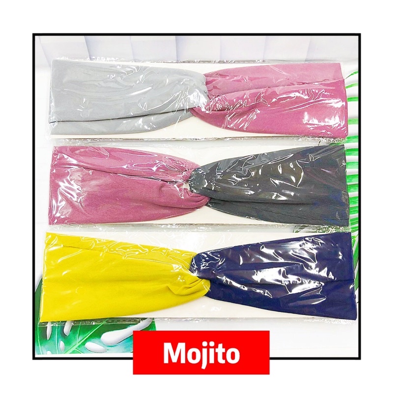 Bandana Salur / Bandana Silang / Bandana Aksesories Rambut / Bando Kain Polos / Bando Polos