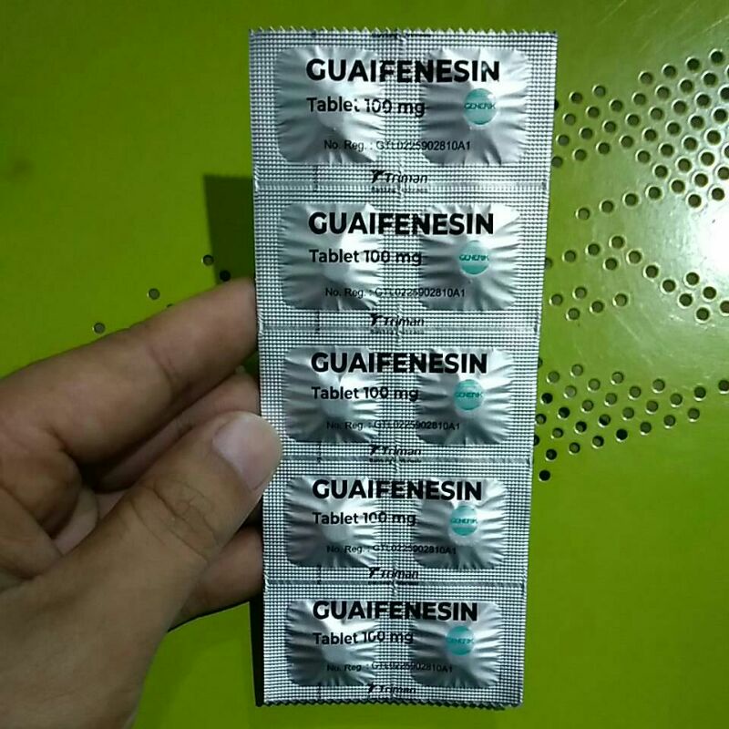 GUAIFENESIN&lt;GG&gt;TABLET (Pengencer+Keluarkan Batuk Berdahak)