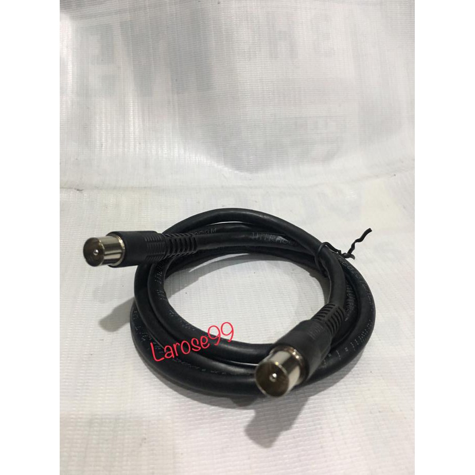Ready&Siapkirim Colokan Antena Dari Tv Ke Tembok Kabel 1 Meter Kabel Antena Extention