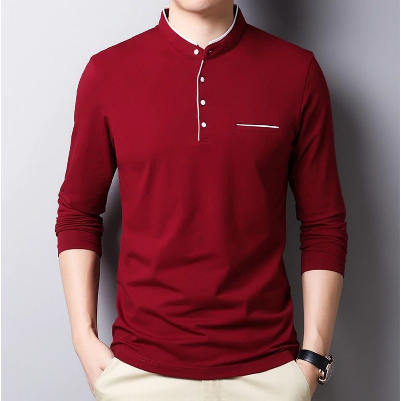 Kaos Pria Lengan Panjang Best Quality Ukuran (S-M-L-XL-XXL) Cotton combed Premium Polo Shirt