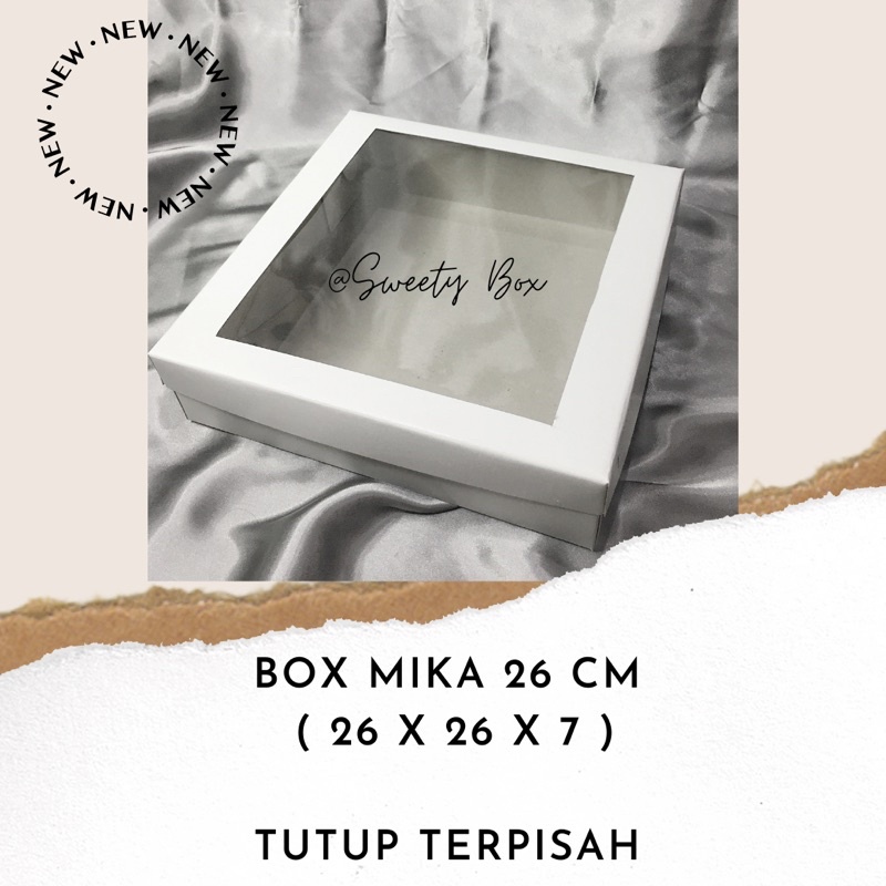 

BOX MIKA 26 cm packing nasi kue souvenir