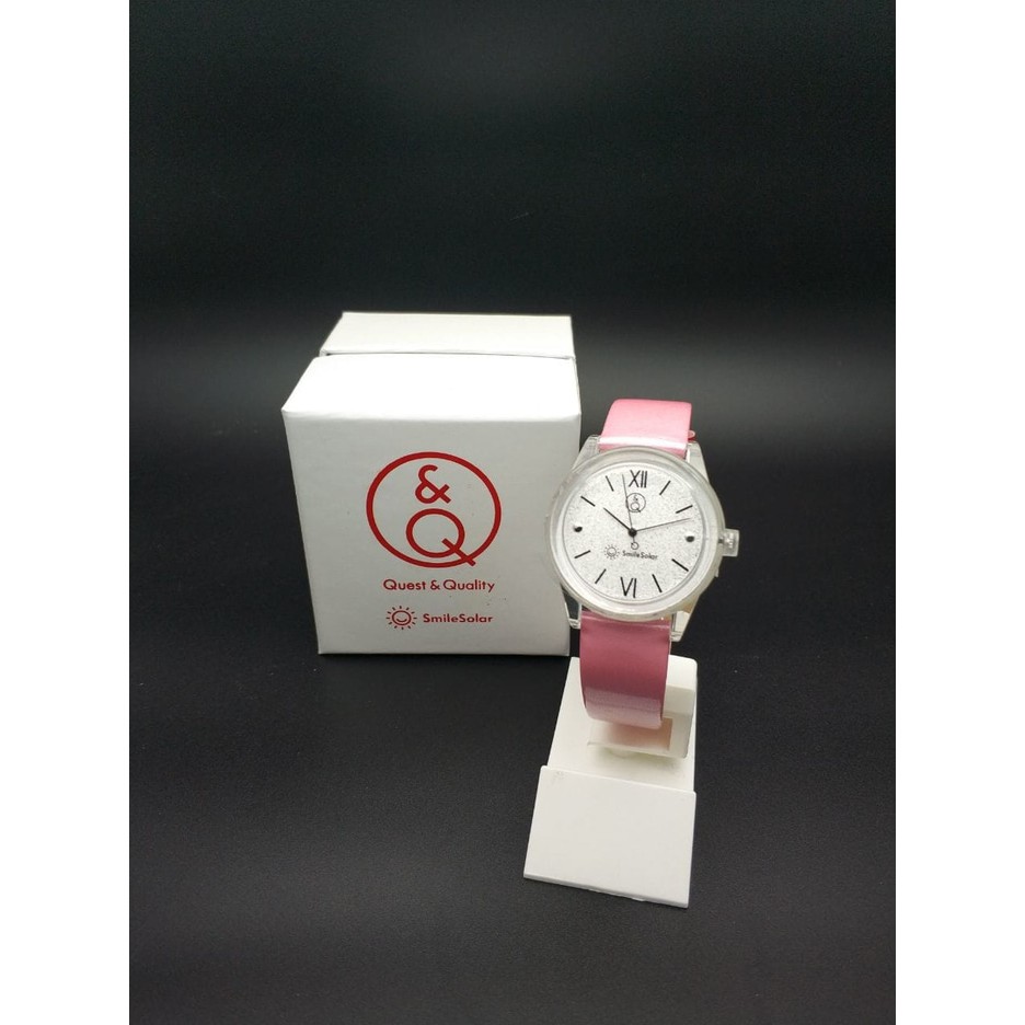 Q&Q QQ Smile Solar Analog Mini Glitter RP18J004Y Original