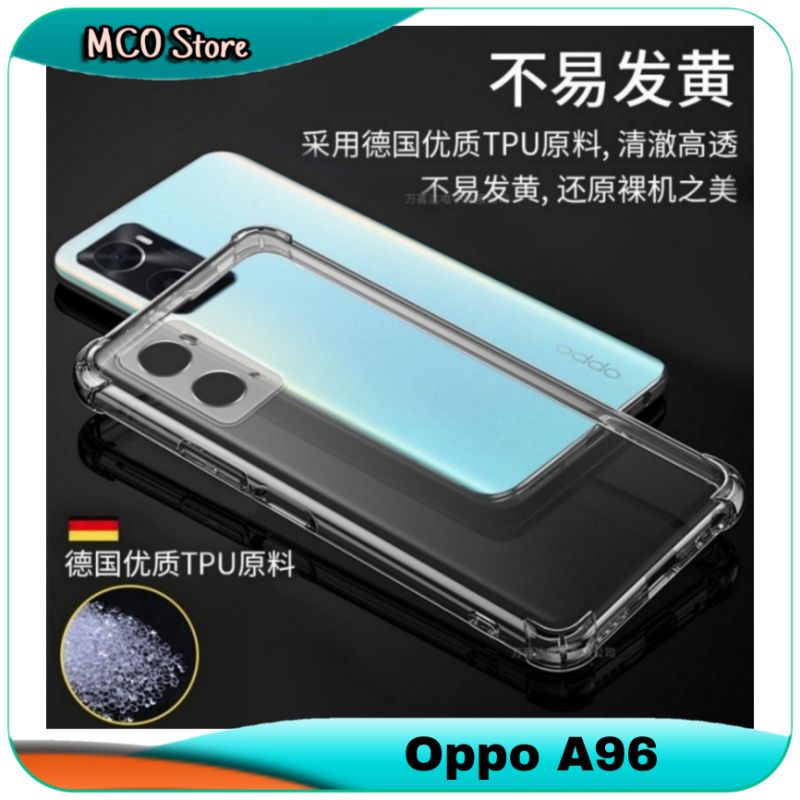 Casing Oppo A96 Transparan Shockproof Silicone Case 2