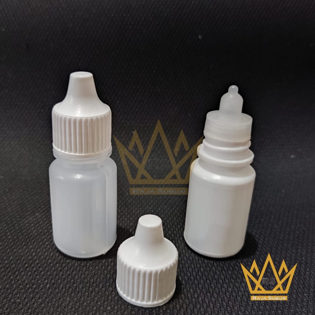 botol tetes mata 10 ml POLOS plastik putih natural 10ml cc 10cc pentol
