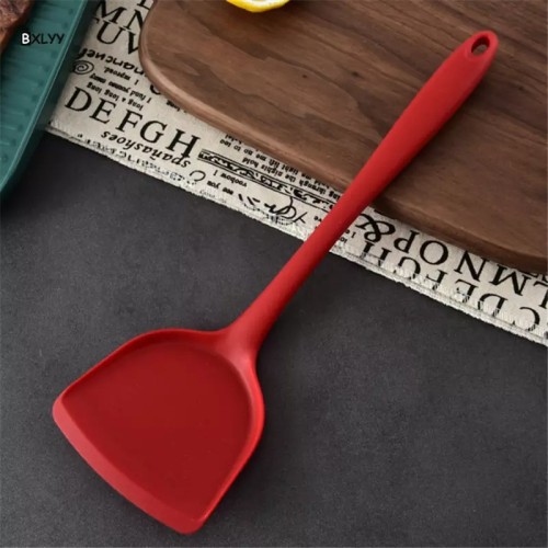 SPATULA SILIKON TAHAN PANAS SILICONE FOOD GRADE HEAT RESISTANCE - SUTIL SODET MASAK MODEL FULL - KINIAN STORE