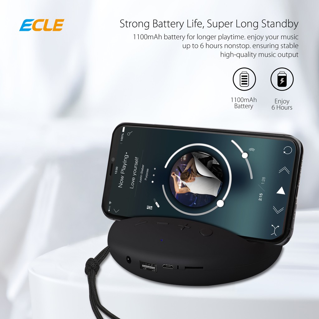 ECLE BSE-1602 Bluetooth Speaker Magnetic Circular 1200mAh-1