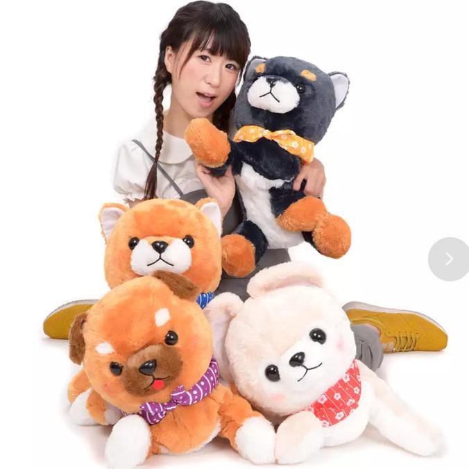 

14.84Ftgrdujh- Mameshiba San Kyodai Kuttari Biyori Dog Plush Collection (Big) -Toko-Boneka.