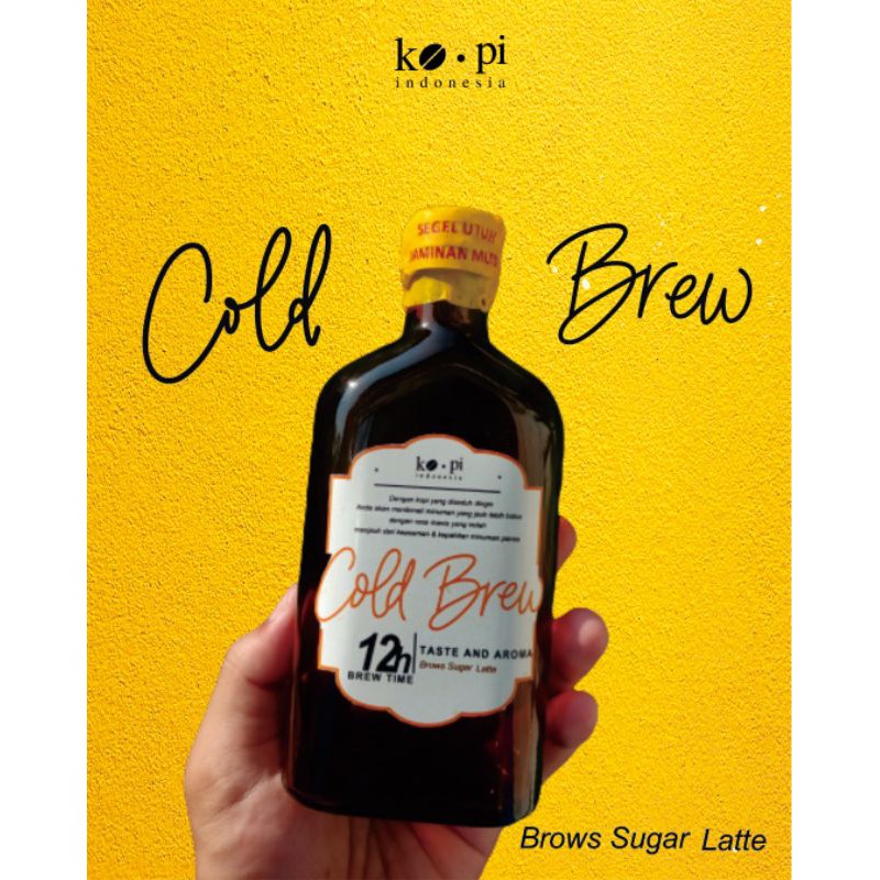 

Coldbrew brown sugar latte 250 ml kopi indonesia