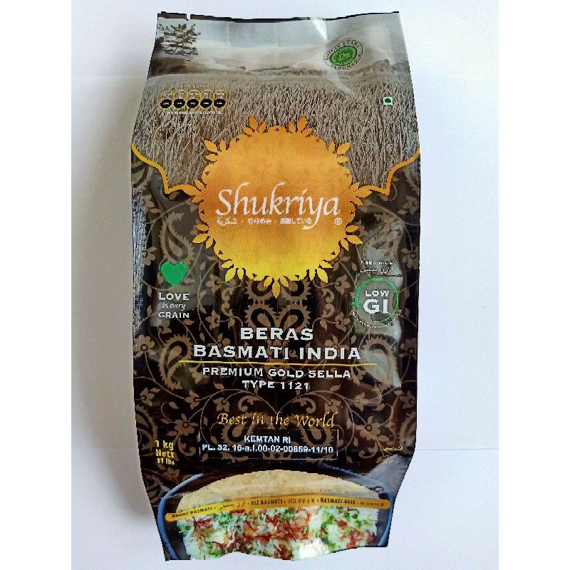 

Shukriya beras basmati India 1kg