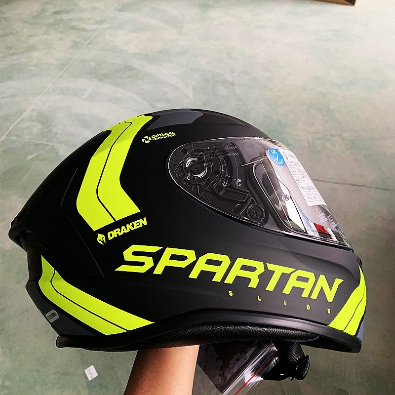 Spartan Helm Full Face Helm Sepeda Motor Full Face Helm Sepeda Motor ECE DOT Sertifikat Keselamatan