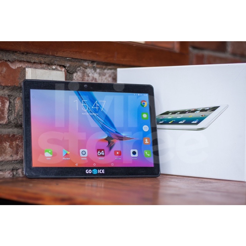 Tablet android go-ice/orb 10” 3/32 4G layar FULLHD IPS mint condition - OBRALL