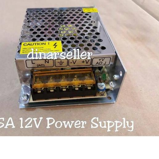 TRAFO 12V 5A ADAPTOR POWER SUPPLY / TRAVO CCTV LED STRIP / MODUL