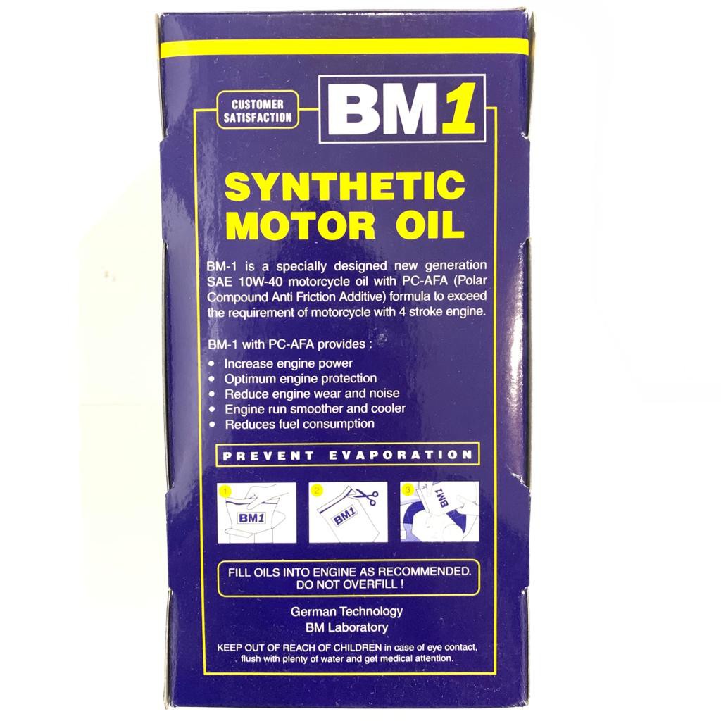 OLI MOTOR BM1 4T 10W40 SJ PC1100 1LITER SATRIA FU TIGER MX ORIGINAL