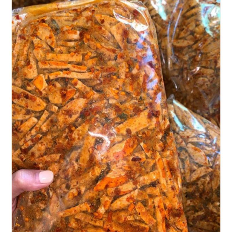

Basreng pedas Daun Jeruk Original Enak 1kg